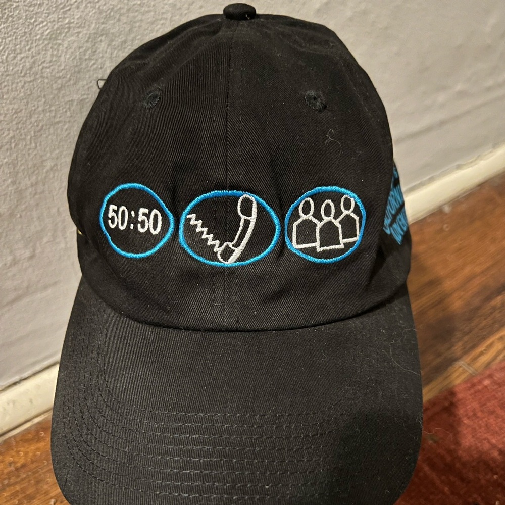 Vintage Disney California Adventure Who Wants To Be A Millionaire Play It! Hat